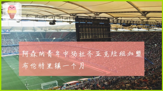 阿森纳青年中场杜齐亚克短租加盟布伦特里镇一个月